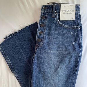 Kick flare ultra high rise Abercrombie jeans